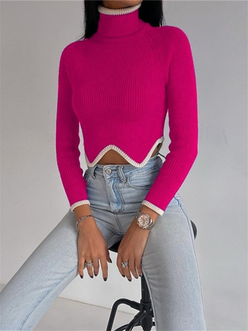 Women Crown Turtleneck Sweater - Nxt Moda