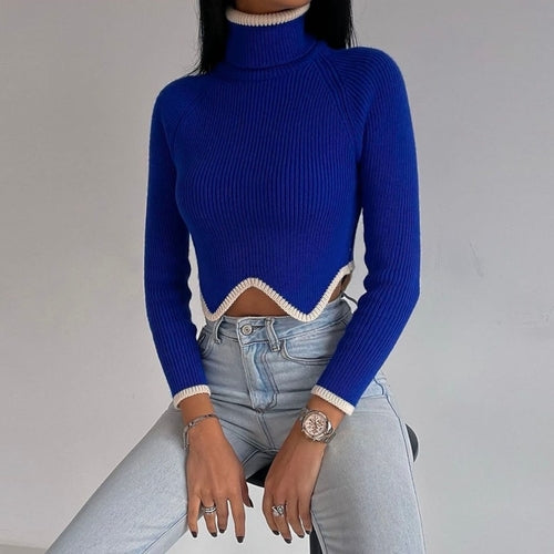 Women Crown Turtleneck Sweater - Nxt Moda