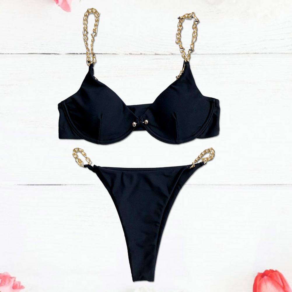 Two Piece Leopard Red | Red Leopard Women Bikini | Bikini Set - Nxt Moda