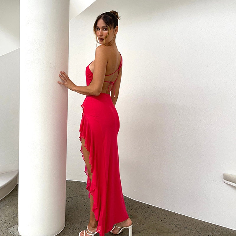 Camilla Ruffle Dress - Nxt Moda