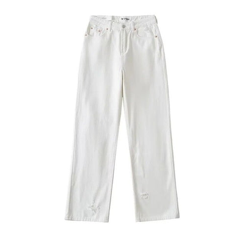 Joskaa Long Denim High street Pants - Nxt Moda