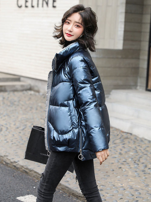 Light-reflecting Parka Short Padded Jacket - Nxt Moda