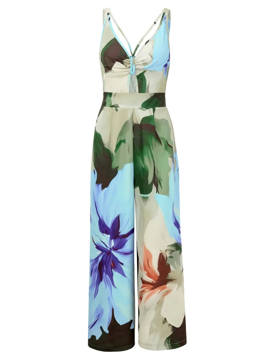 Floral Loose Women Jumpsuit - Nxt Moda