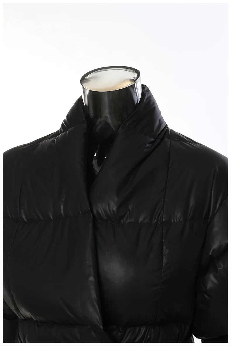 Knitted Quilted Parka Puffer Jacket