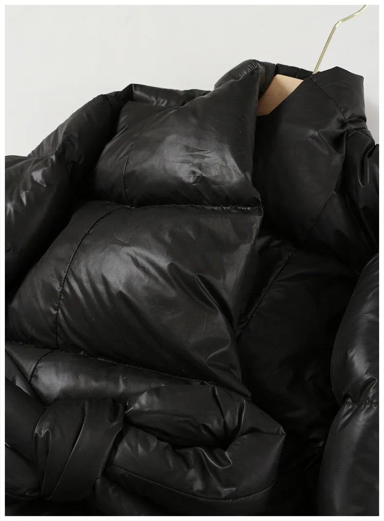 Knitted Quilted Parka Puffer Jacket