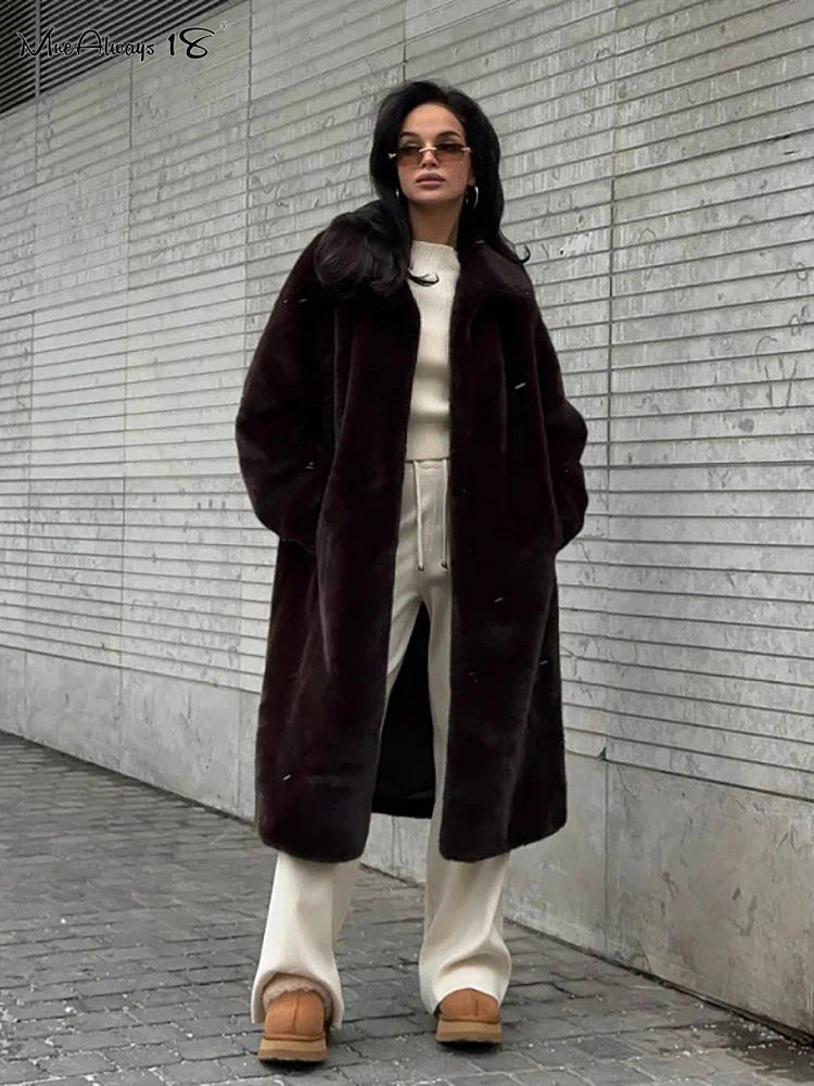 Ribbed Knitted Sweater and Slim Pants 2-Piece Winter Outfit
