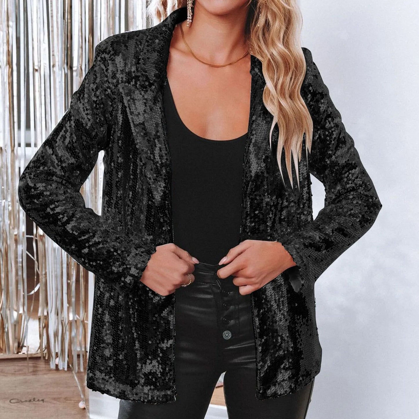 Shimmer Sequin Party Blazer - Nxt Moda