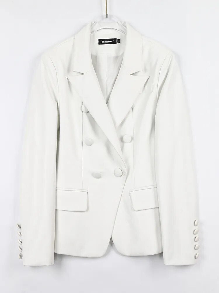 Lautaro In Style Pleather Blazer - Nxt Moda