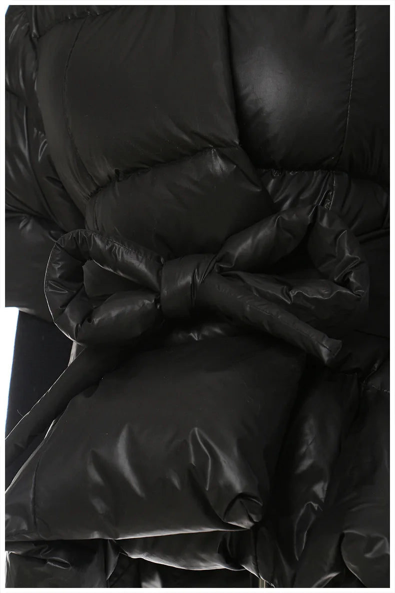 Knitted Quilted Parka Puffer Jacket