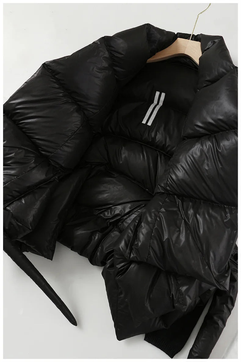 Knitted Quilted Parka Puffer Jacket