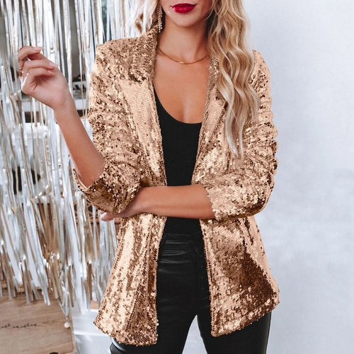 Shimmer Sequin Party Blazer - Nxt Moda