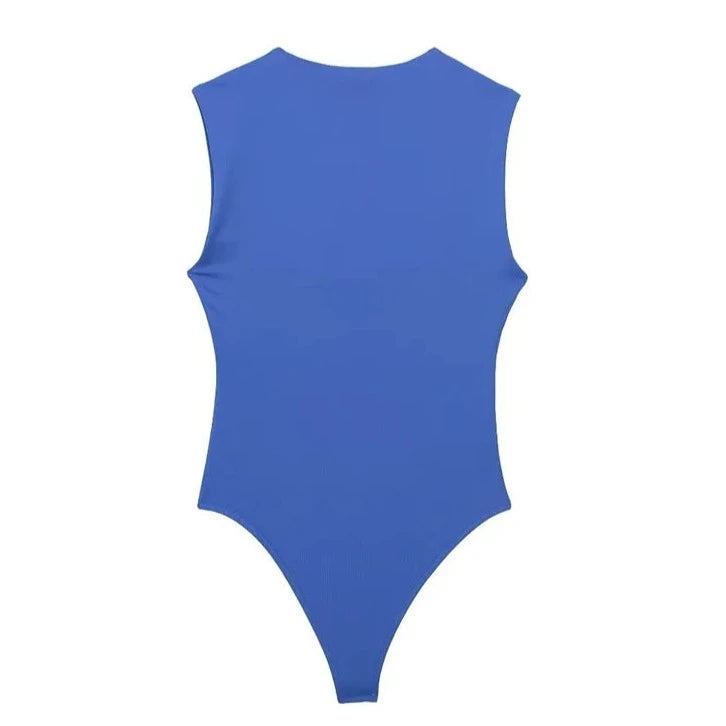 Square Collar Bodysuit - Nxt Moda