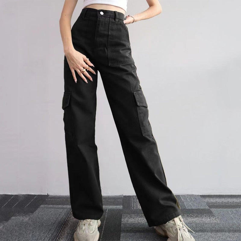 Vintage Straight Baggy Casual Pants - Nxt Moda