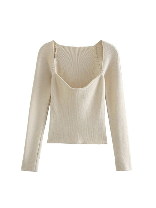 Fit Knit Long Sleeve Sweater - Nxt Moda