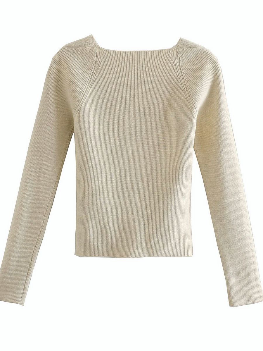 Fit Knit Long Sleeve Sweater - Nxt Moda