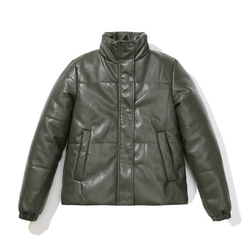 Fashion Bomber PU Leather Jacket - Nxt Moda