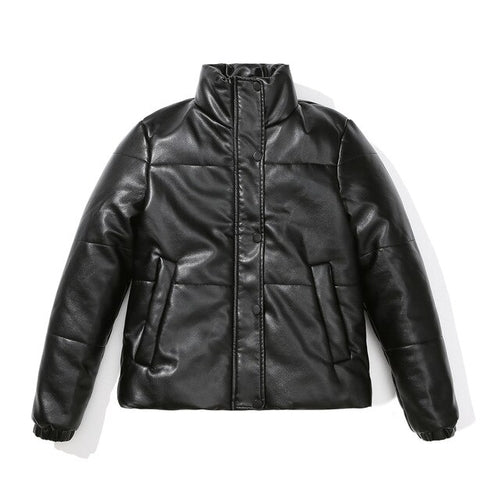 Fashion Bomber PU Leather Jacket - Nxt Moda