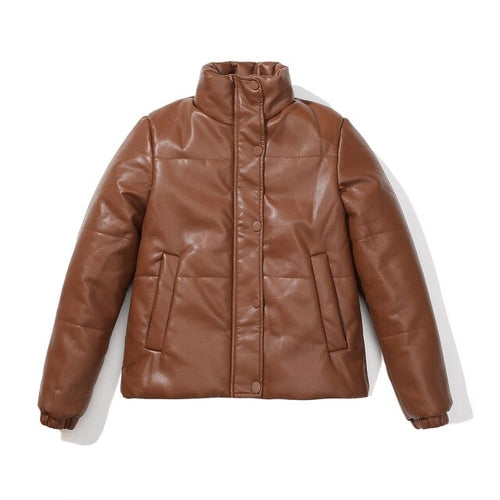 Fashion Bomber PU Leather Jacket - Nxt Moda