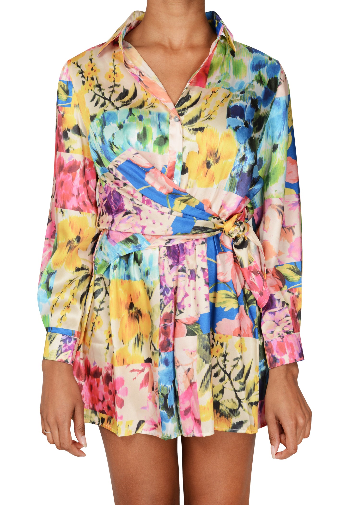 Floral Boho Tie Romper - Nxt Moda