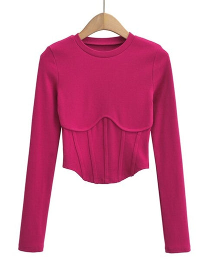 Duoperi Knitted Cropped Shirt - Nxt Moda