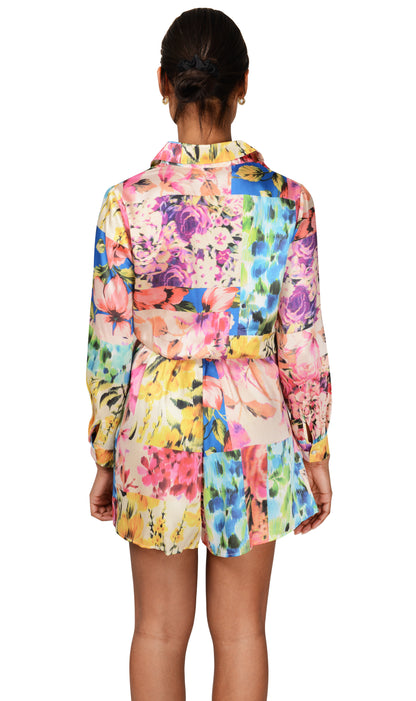 Floral Boho Tie Romper - Nxt Moda