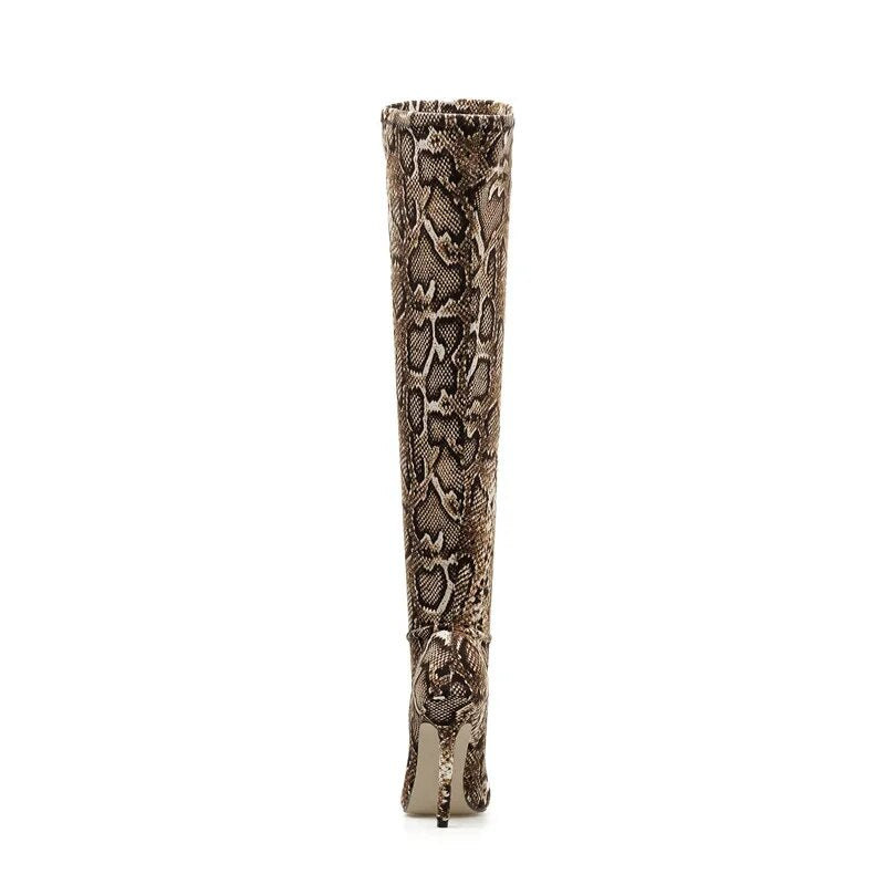 Pensamiento Sexy Snake Thigh high Boots - Nxt Moda