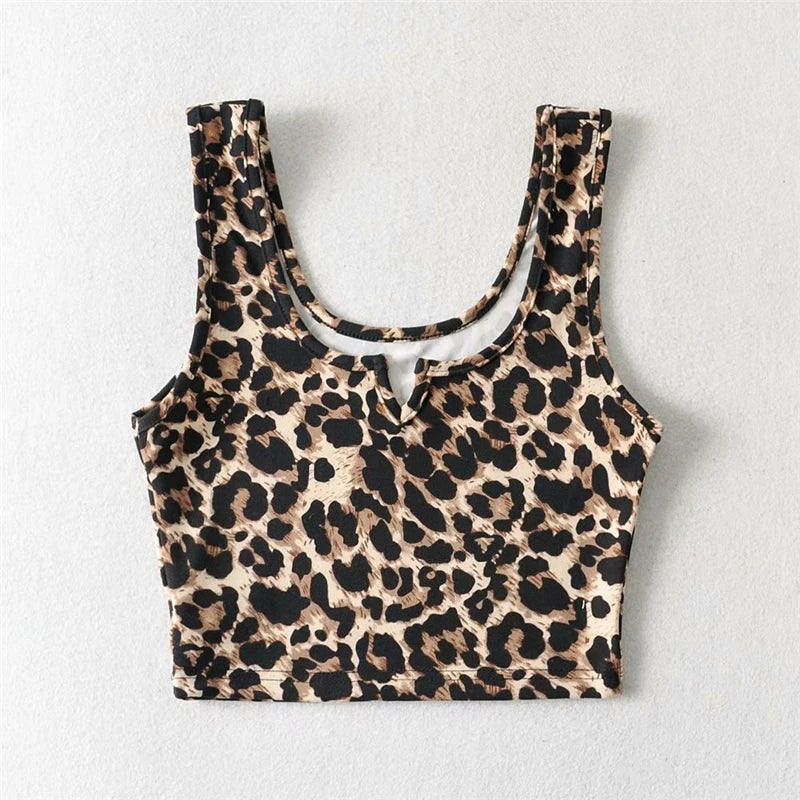 Summer Fashion Animal Pattern Crop Tops - Nxt Moda