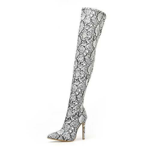 Pensamiento Sexy Snake Thigh high Boots - Nxt Moda