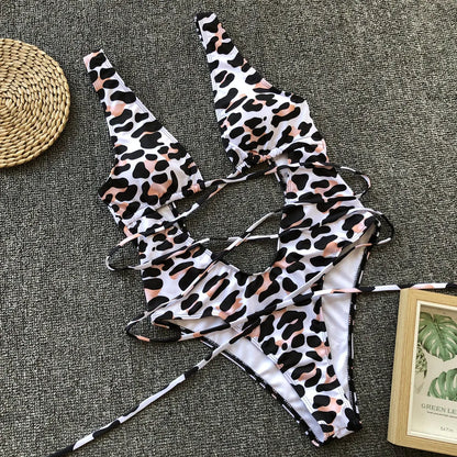 Sexy Print Bandage Monokini - Nxt Moda