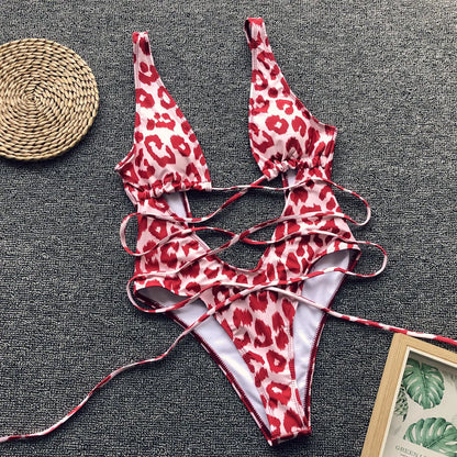 Sexy Print Bandage Monokini - Nxt Moda