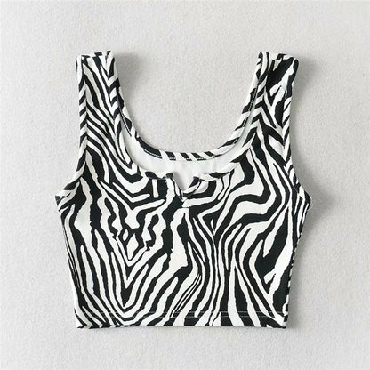 Summer Fashion Animal Pattern Crop Tops - Nxt Moda