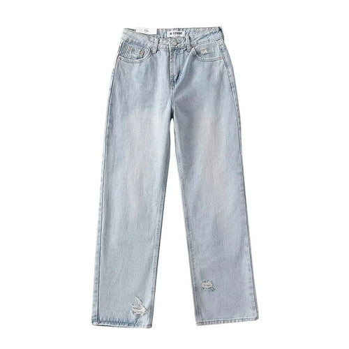 Joskaa Long Denim High street Pants - Nxt Moda