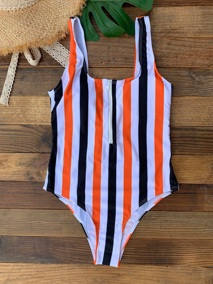 Women's Zip Up One Piece Bikini - Nxt Moda