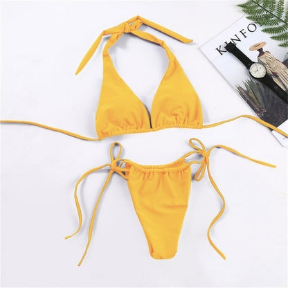 Two Piece Women High Leg Bikini Set - Nxt Moda