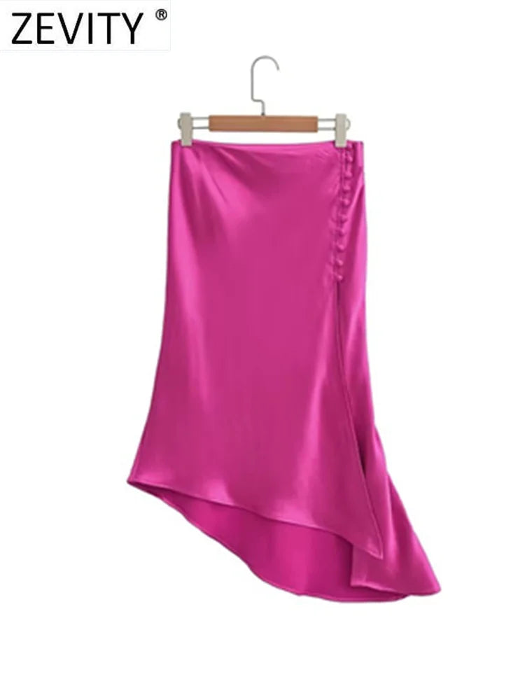 Zevity Elegant French Midi Skirt - Nxt Moda