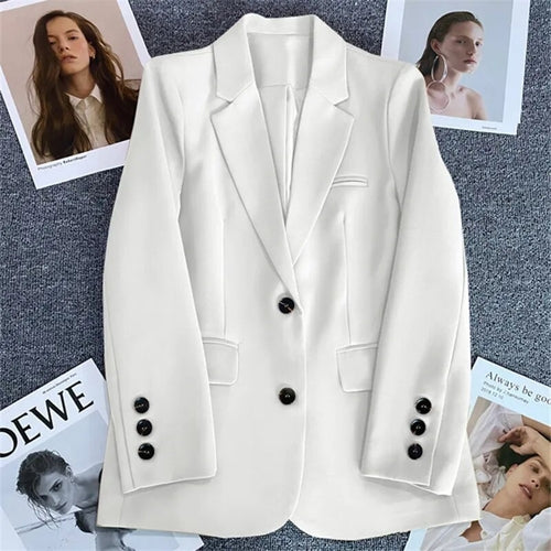 Solid Elegant Ladies Blazer - Nxt Moda