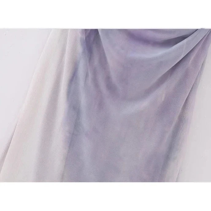 One Strap Purple Gradient Dress - Nxt Moda