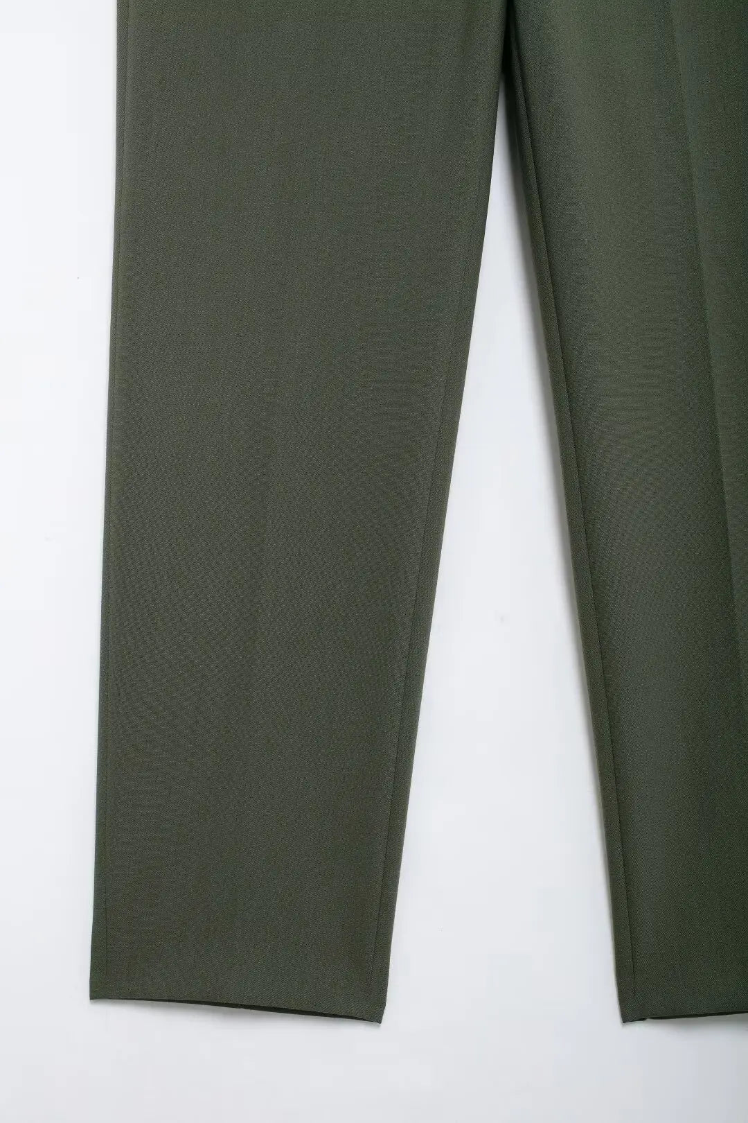 Olive 2-Piece Double-Breasted Blazer and Straight Pants Set