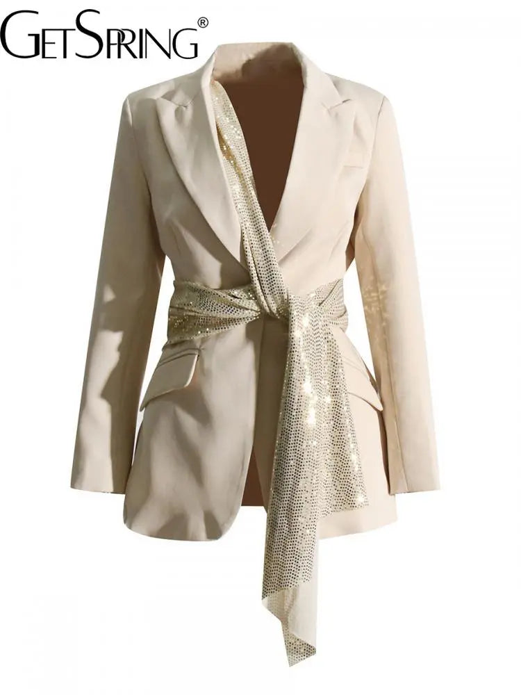 GetSpring Temperame Knot Blazer - Nxt Moda