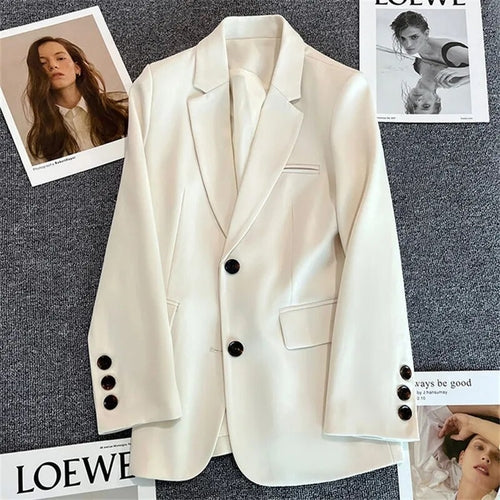 Solid Elegant Ladies Blazer - Nxt Moda