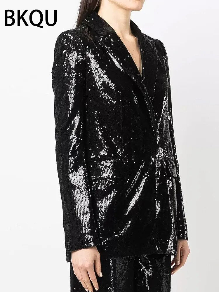 BKQU Sequin Blazer - Nxt Moda