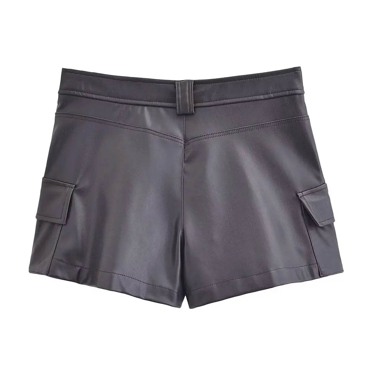 Faux Leather Shorts - Nxt Moda