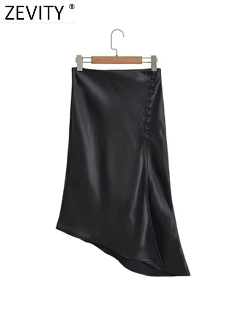 Zevity Elegant French Midi Skirt - Nxt Moda