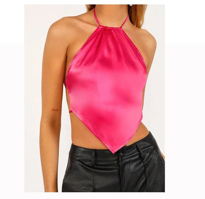 Triangle Halter Backless Top - Nxt Moda