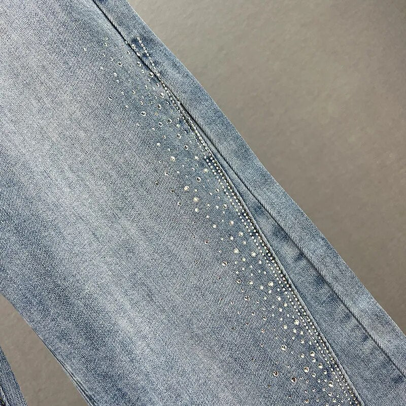 Rhinestones Oversize Y2k Jeans - Nxt Moda