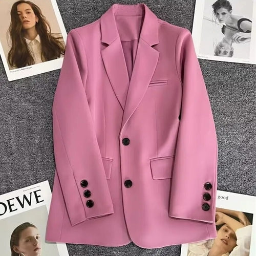 Solid Elegant Ladies Blazer - Nxt Moda