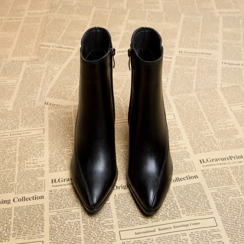 London Pointed Ankle Boots - Nxt Moda