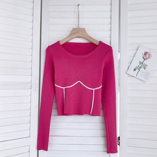 SINGREINY Women Knitted Scoop Neck Sweater - Nxt Moda