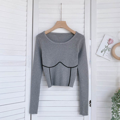 SINGREINY Women Knitted Scoop Neck Sweater - Nxt Moda