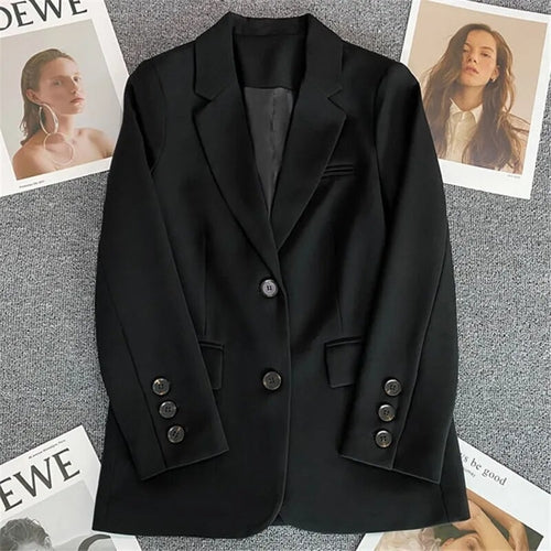 Solid Elegant Ladies Blazer - Nxt Moda